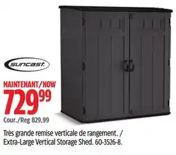 Canadian Tire Suncast Extra-Large Vertical Storage Shed offer