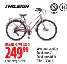 Canadian Tire Raleigh Sundance Adult Bike offer