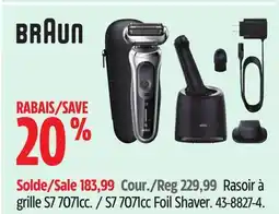 Canadian Tire Braun S7 7071cc Foil Shaver offer