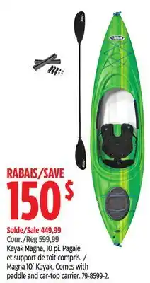 Canadian Tire Pelican Magna 10' Kayak offer