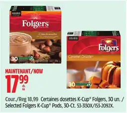 Canadian Tire Selected Folgers K-Cup Pods, 30-Ct offer