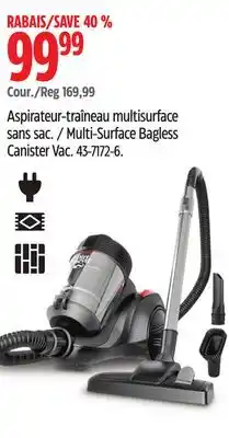 Canadian Tire Dirt Devil Multi-Surface Bagless Canister Vac offer