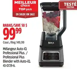 Canadian Tire Ninja Professional Plus Blender with Auto-iQ offer