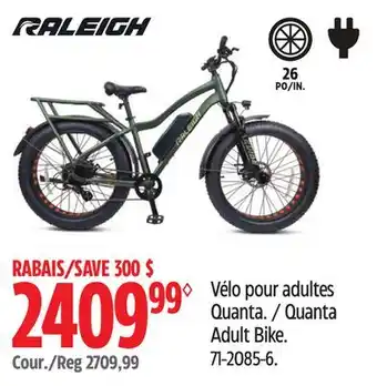 Canadian Tire RALEIGH Quanta Adult Bike offer
