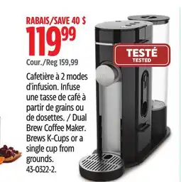 Canadian Tire Ninja Dual Brew Coffee Maker offer