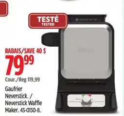 Canadian Tire Ninja Neverstick Waffle Maker offer