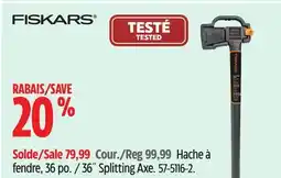 Canadian Tire Fiskars 36˝ Splitting Axe offer