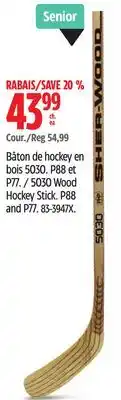 Canadian Tire Sherwood 5030 Wood Hockey Stick offer