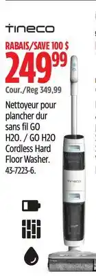 Canadian Tire Tineco GO H2O Cordless Hard Floor Washer offer