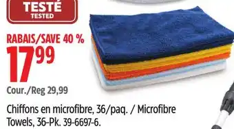 Canadian Tire Microfibre Towels, 36-Pk offer