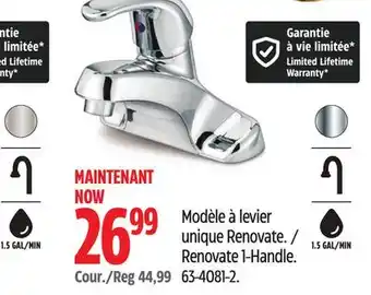 Canadian Tire Danze Renovate 1-Handle offer
