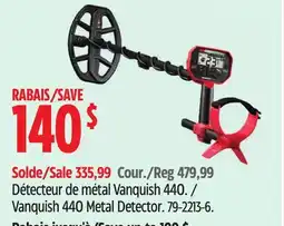 Canadian Tire Minelab Vanquish 440 Metal Detector offer