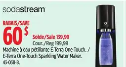 Canadian Tire SodaStream E-Terra One-Touch Sparkling Water Maker offer