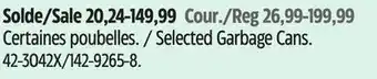 Canadian Tire Type A Selected Garbage Cans offer