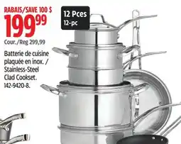 Canadian Tire Heritage The Rock Stainless-Steel Clad Cookset offer