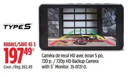 Canadian Tire Type S 720p HD Backup Camera with 5 Monitor offer