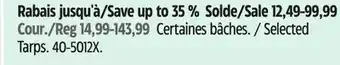 Canadian Tire Certified Selected Tarps offer