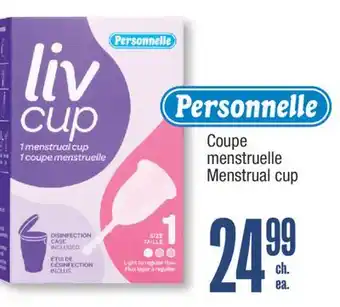 Jean Coutu PERSONNELLE Menstrual cup offer