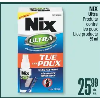Jean Coutu NIX Ultra Lice products offer