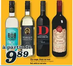 Marché Richelieu VIN ROUGE, BLANC OU ROSÉ | Red, white or rosé wine offer