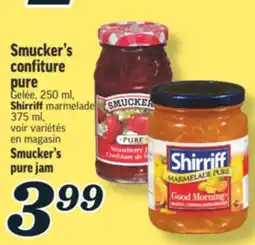Marché Richelieu SMUCKER'S CONFITURE PURE | SMUCKER'S PURE JAM offer