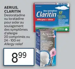 Brunet AERIUS, CLARITIN Desloratadine ou loratadine pour aider au soulagement des symptômes d'allergie offer
