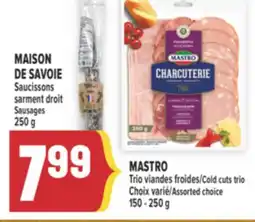 Marché Adonis MAISON DE SAVOIE Saucissons sarment droit | Sausages offer