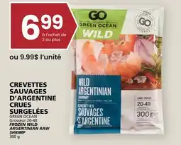 Rachelle-Bery Grocery GREEN OCEAN Grosseur 20-40 FROZEN WILD ARGENTINIAN RAW offer