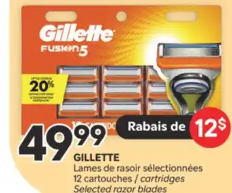 Brunet GILLETTE Lames de rasoir sélectionnées offer