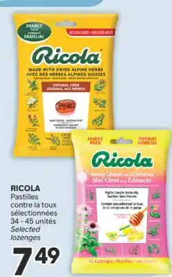 Brunet RICOLA Pastilles contre la toux sélectionnées offer