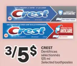 Brunet CREST Dentifrices sélectionnés offer