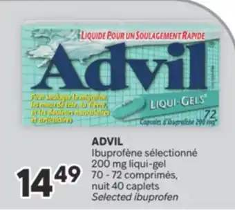 Brunet ADVIL Ibuprofène sélectionné 200 mg liqui-gel offer