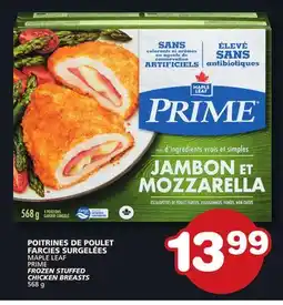 Marches Tradition MAPLE LEAF PRIME FROZEN STUFFED CHICKEN BREASTS offer