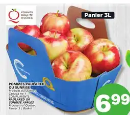Marches Tradition COMPLIMENTS PAULARED OR SUNRISE APPLES offer