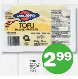 Marches Tradition UNISOYA NATURE TOFU offer