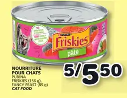 Marches Tradition PURINA FRISKIES (156 g), FANCY FEAST (85 g) CAT FOOD offer