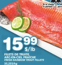 Marches Tradition FRESH RAINBOW TROUT FILLETS offer