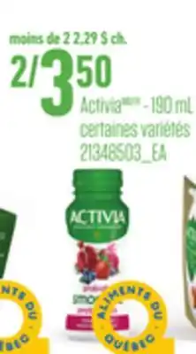 Provigo ACTIVIA , 190 mL offer