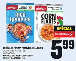 Provigo CÉRÉALES FORMAT FAMILIAL KELLOGG'S, 480-650 G offer