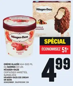 Provigo CRÈME GLACÉE 414-500 ML OU BARRES HÄAGEN-DAZS offer