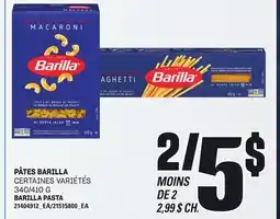 Provigo PÂTES BARILLA, 340/410 G offer