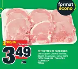 Super C CÔTELETTES DE PORC FRAIS | FRESH DUO PORK LOIN CHOPS offer