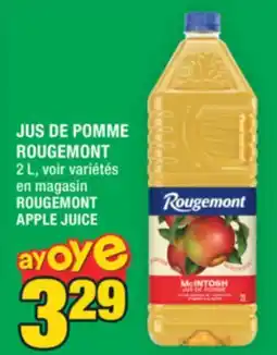 Super C JUS DE POMME ROUGEMONT | ROUGEMONT APPLE JUICE offer