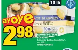 Super C POMMES DE TERRE BLANCHES | WHITE POTATOES offer