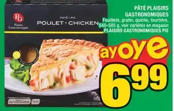 Super C PÂTÉ PLAISIRS GASTRONOMIQUES | PLAISIRS GASTRONOMIQUES PIE offer