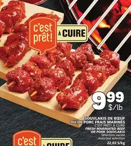 Marché Bonichoix C'EST PRÊT! À CUIRE FRESH MARINATED BEEF offer