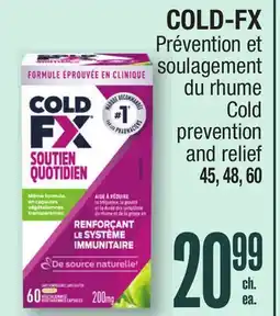 Jean Coutu COLD-FX Cold prevention and relief offer