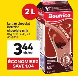 Giant Tiger Beatrice chocolate milk offer