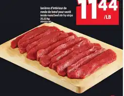 Maxi LANIÈRES D'INTÉRIEUR DE RONDE DE BŒUF POUR SAUTÉ offer