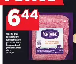 Maxi VEAU DE GRAIN HACHÉ MAIGRE FAMILLE FONTAINE, 454 G offer